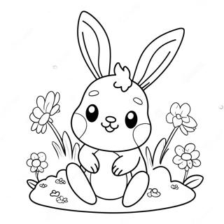 Page A Colorier De Mignon Lapin De Paques 379-82