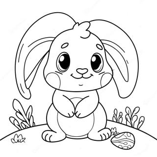 Page A Colorier De Mignon Lapin De Paques 379-84