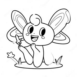 Fee Des Dents Heureuse Collectant Des Dents Page De Coloriage 38099-8323