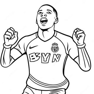 Kylian Mbappé Pages À Colorier