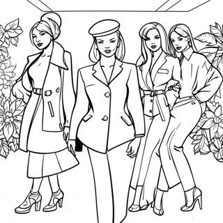 Tendances De Mode Y2k Page A Colorier 38456-8394