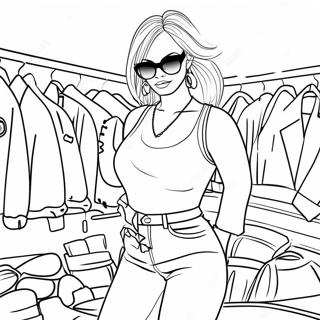 Tendances De Mode Y2k Page A Colorier 38456-8396