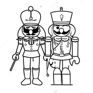 Page A Colorier De Casse Noisette Tenant Un Soldat En Jouet 38645-8442