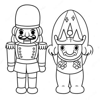 Page A Colorier De Casse Noisette Tenant Un Soldat En Jouet 38645-8444