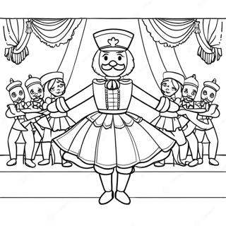 Page A Colorier De Casse Noisette Dansant Sur Scene 38647-8450