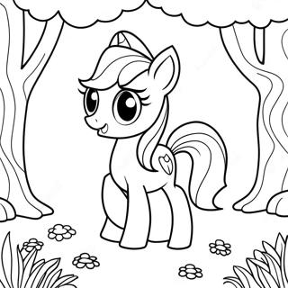 Twilight Sparkle Dans La Foret Magique A Colorier 39286-8575