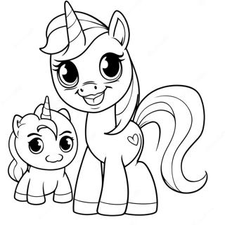 Twilight Sparkle Avec Des Amis A Colorier 39287-8580