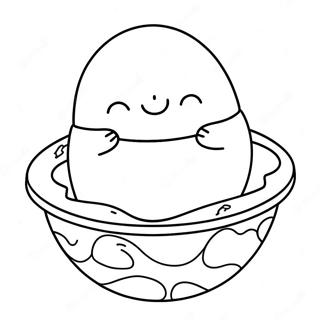 Gudetama Dormant Sur Un Oeuf A Colorier 39370-8595