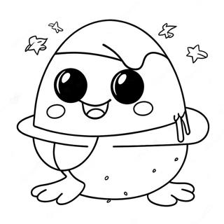 Gudetama Avec Des Lunettes De Soleil Page A Colorier 39373-8605