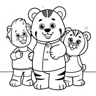 Daniel Tiger Jouant Avec Des Amis Page A Colorier 39456-8616