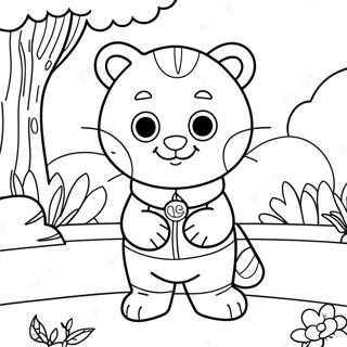 Daniel Tiger Dans Le Quartier Page A Colorier 39457-8619