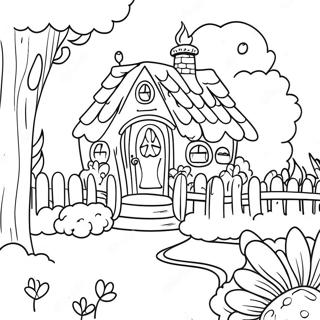 Page A Colorier Dun Jardin Cottagecore Fantaisiste 39640-8655