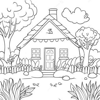 Page A Colorier Dun Jardin Cottagecore Fantaisiste 39640-8656