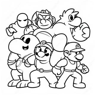 Super Smash Bros Pages À Colorier