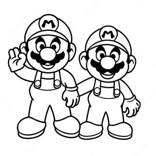 Page A Colorier De Mario Et Luigi Sassociant 39824-8697