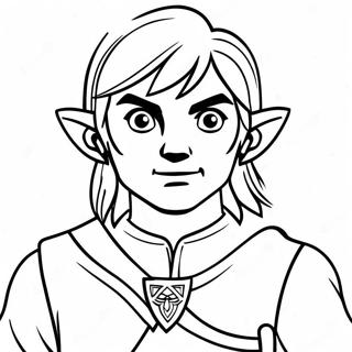 Page A Colorier De Link Explorant Hyrule 39826 8705