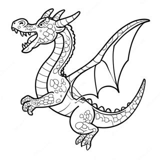 Dragon Majestueux Volant Page A Colorier 4010-2024