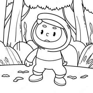 Finn Lhumain Aventure Page A Colorier 41002-8955