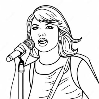 Taylor Swift Pages À Colorier