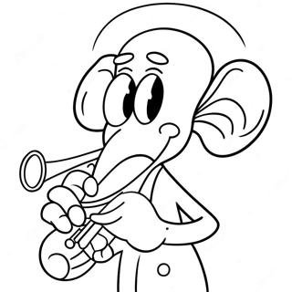 Squidward Jouant De La Clarinette Page A Colorier 41447-9056