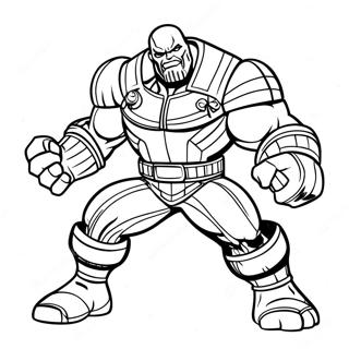 Page A Colorier De Thanos Contre Les Avengers 41633-9111