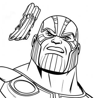 Page A Colorier De Thanos Contre Les Avengers 41633 9112