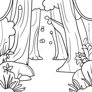 Page A Colorier Esthetique De Foret Magique 4194-1147