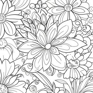 Page A Colorier Esthetique Florale Charmante 4196-1397