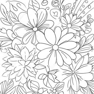 Page A Colorier Esthetique Florale Charmante 4196-1400