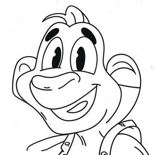 Page A Colorier De Visage Goofy Drole 42270-9238