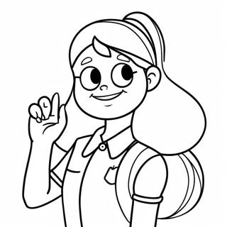 Page A Colorier Mabel Pines De Gravity Falls 42547-9294