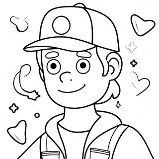 Page A Colorier Dipper Pines De Gravity Falls 42548-9297