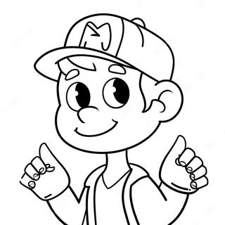 Page A Colorier Dipper Pines De Gravity Falls 42548-9298