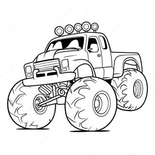 Page A Colorier De Course De Monster Truck Colore 4288-1041