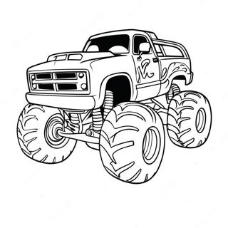 Page A Colorier De Course De Monster Truck Colore 4288-1042