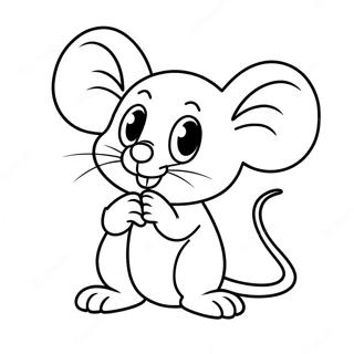 Mignon Petit Souris A Colorier 43372-9473