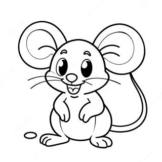 Mignon Petit Souris A Colorier 43372-9476