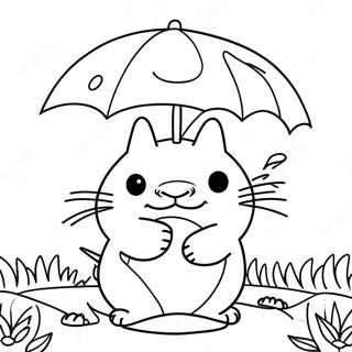 Totoro Mignon Avec Page A Colorier Dombrelle 43811-9574