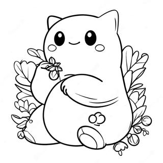 Snorlax Mangeant Des Baies Page A Colorier 44350-9698