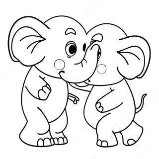 Elephant Joueur Et Piggie Page A Colorier 44447-9718