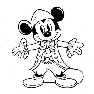 Page A Colorier De Mickey Mouse En Costume De Pirate 4466-34