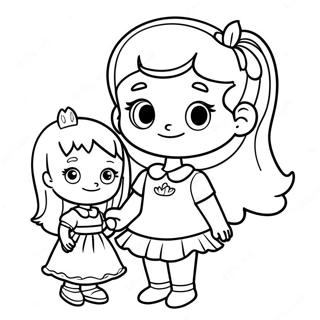Page A Colorier Dangelica Pickles Avec Sa Poupee 45491 9960