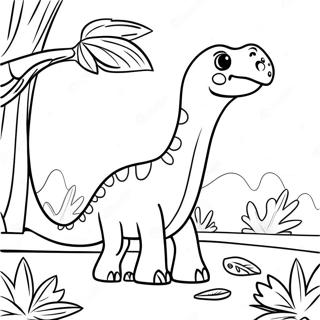 Brachiosaure Pages À Colorier