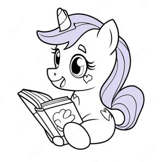 Page A Colorier De Twilight Sparkle Lisant Un Livre 4558-1358