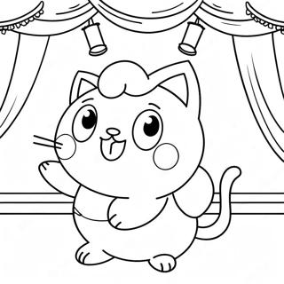 Jigglypuff Chantant Sur Scene Page A Colorier 45662-9994