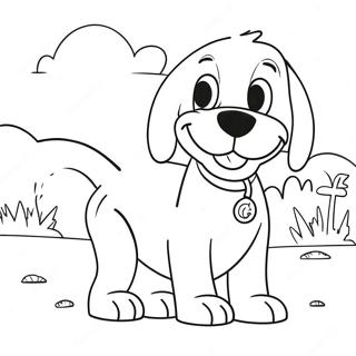 Clifford Le Grand Chien Rouge Page A Colorier 45848-10035