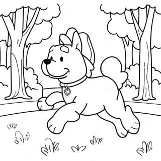 Clifford Courant Dans Le Parc Page A Colorier 45850-10044