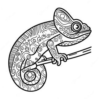 Caméléon Pages À Colorier