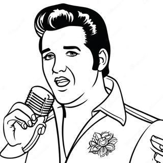 Elvis Pages À Colorier