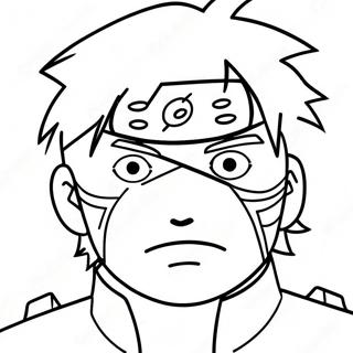 Kakashi Avec Sharingan Page A Colorier 46322-10136